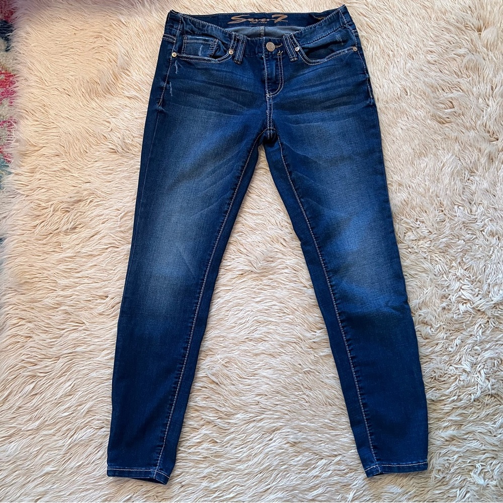 Seven7 Skinny Legging Blue Jeans